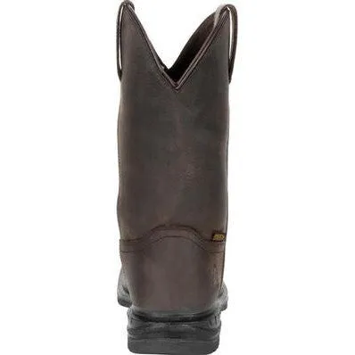 Rocky Men's Worksmart 11" Comp Toe WP Wellington Boot -Chocolate- RKW0276