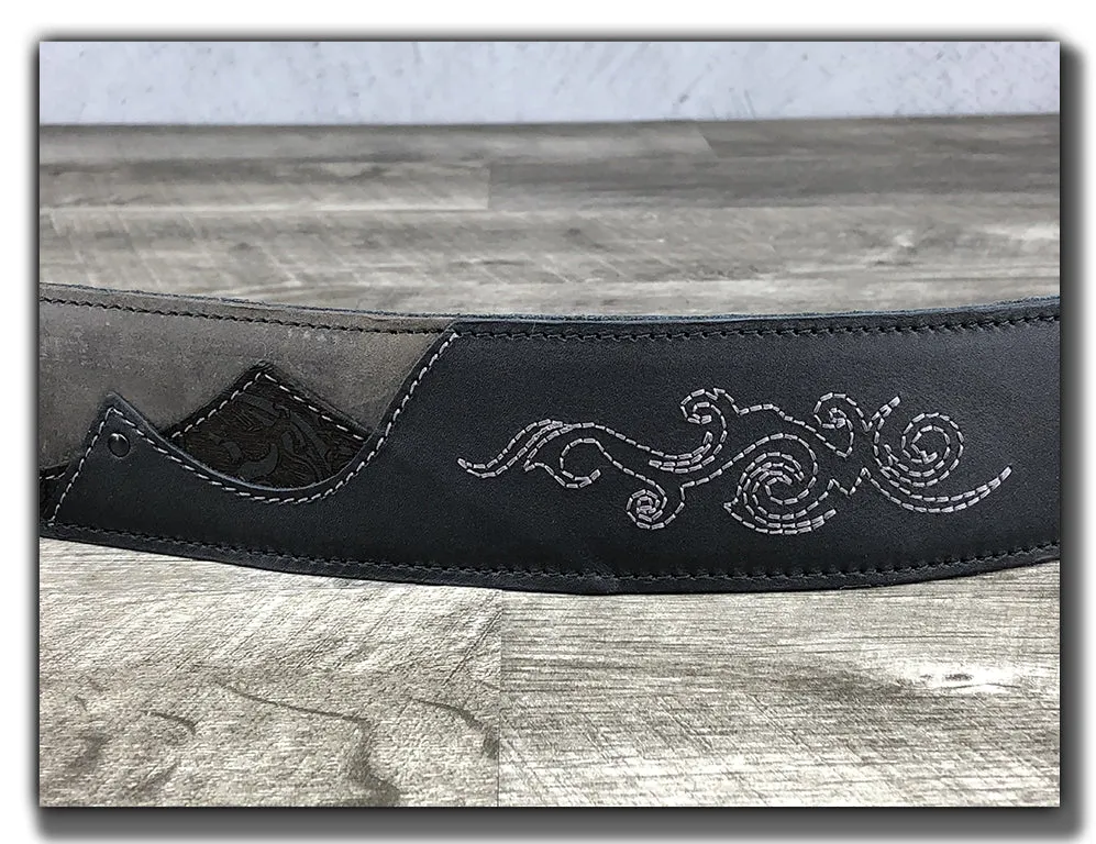 Shadowlands - TwoTone Leather Guitar Strap
