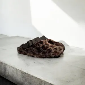 Shetland Fur Gray Clogs