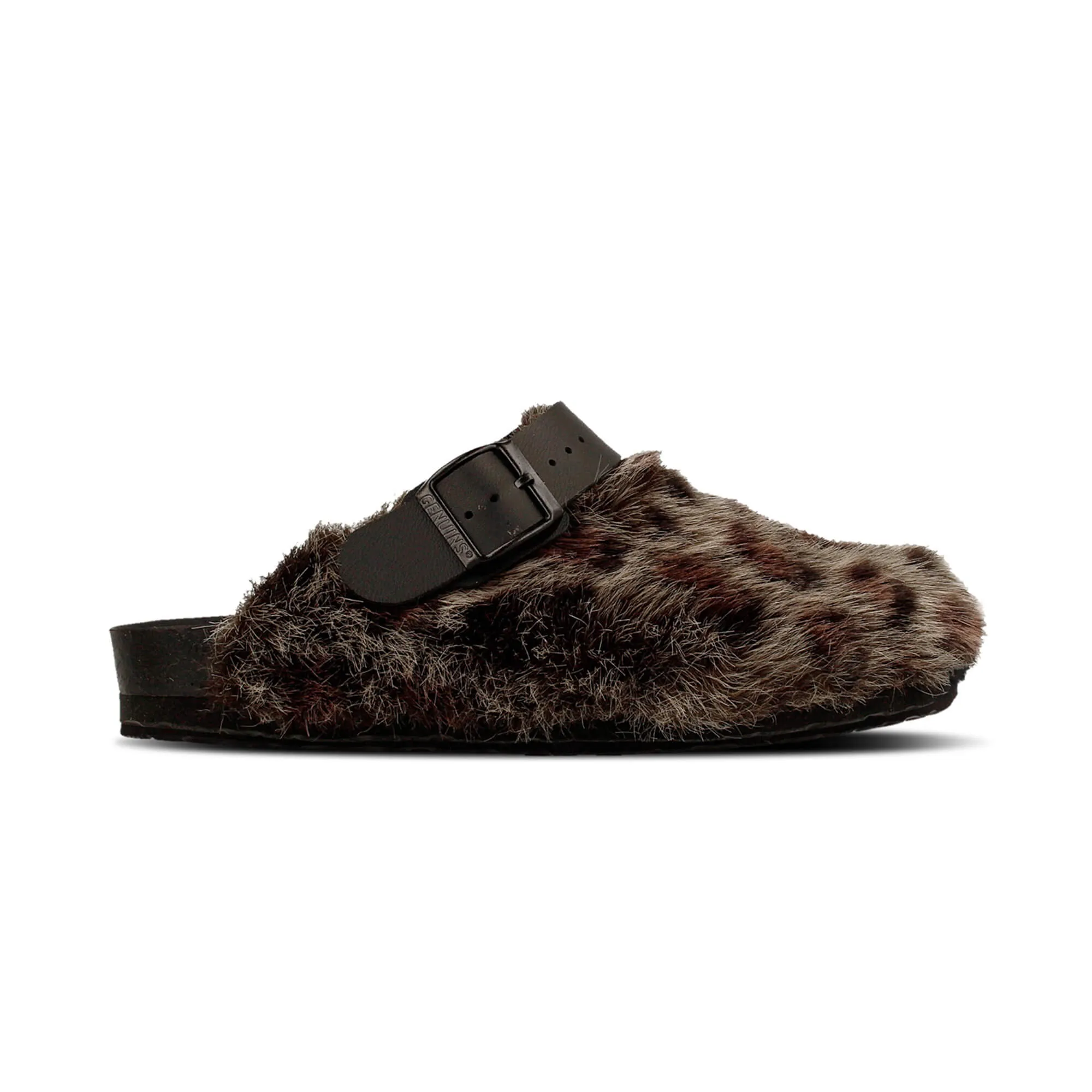 Shetland Fur Gray Clogs