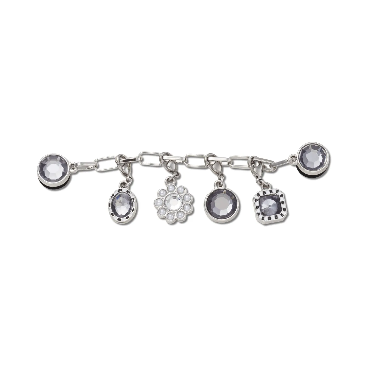 Silver Adjustable Charm Chain Jibbitz