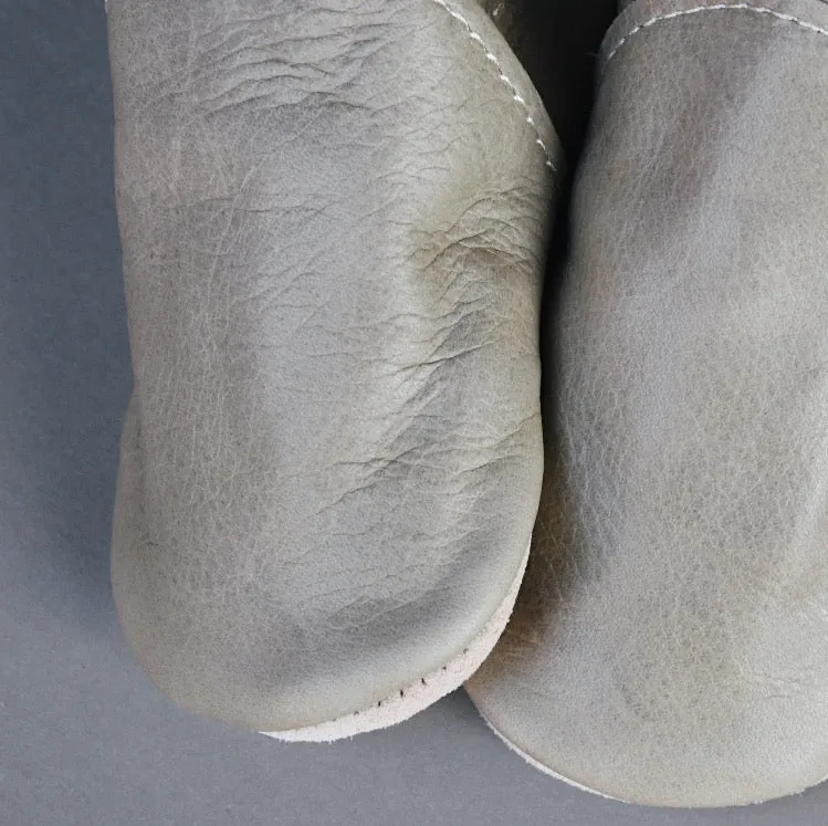 SIZE 6/7 (6") - leather loafers - riverstone