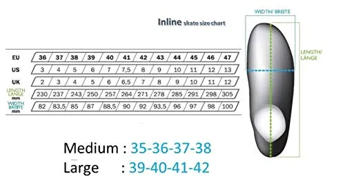 Slyk Sterling Adjustable Inline Skates 100 mm 3 - Polyurethane Speedy Wheels Tri-Skate with ABEC-11 Bearings   Carrier Buckle Hook Strap