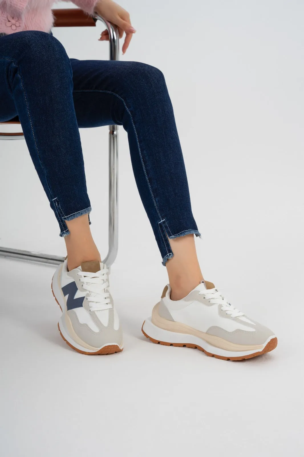 Sneakers Woman W-03/V027 White&Blue