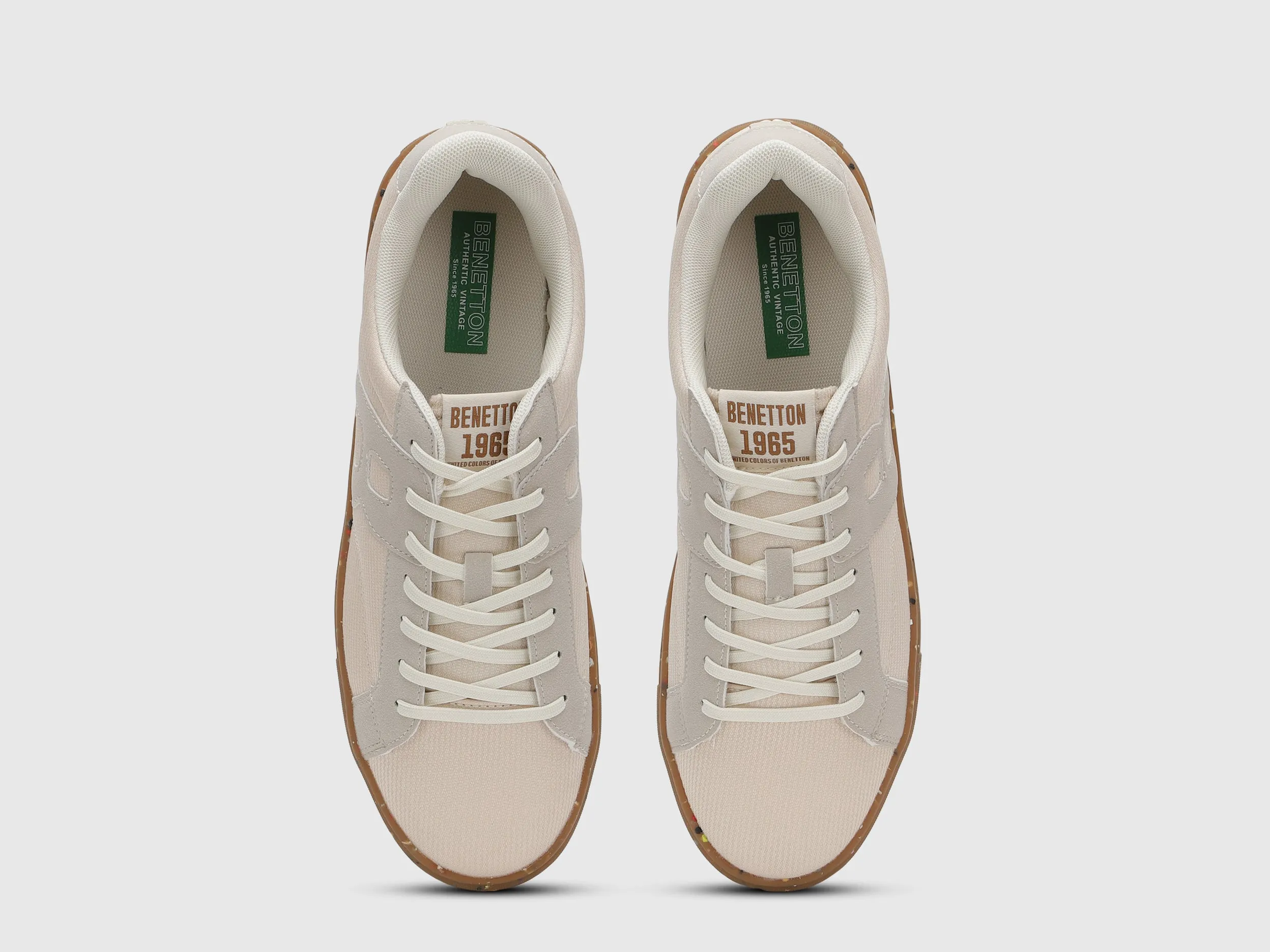 Solid Pattern Lace-Up Sneakers
