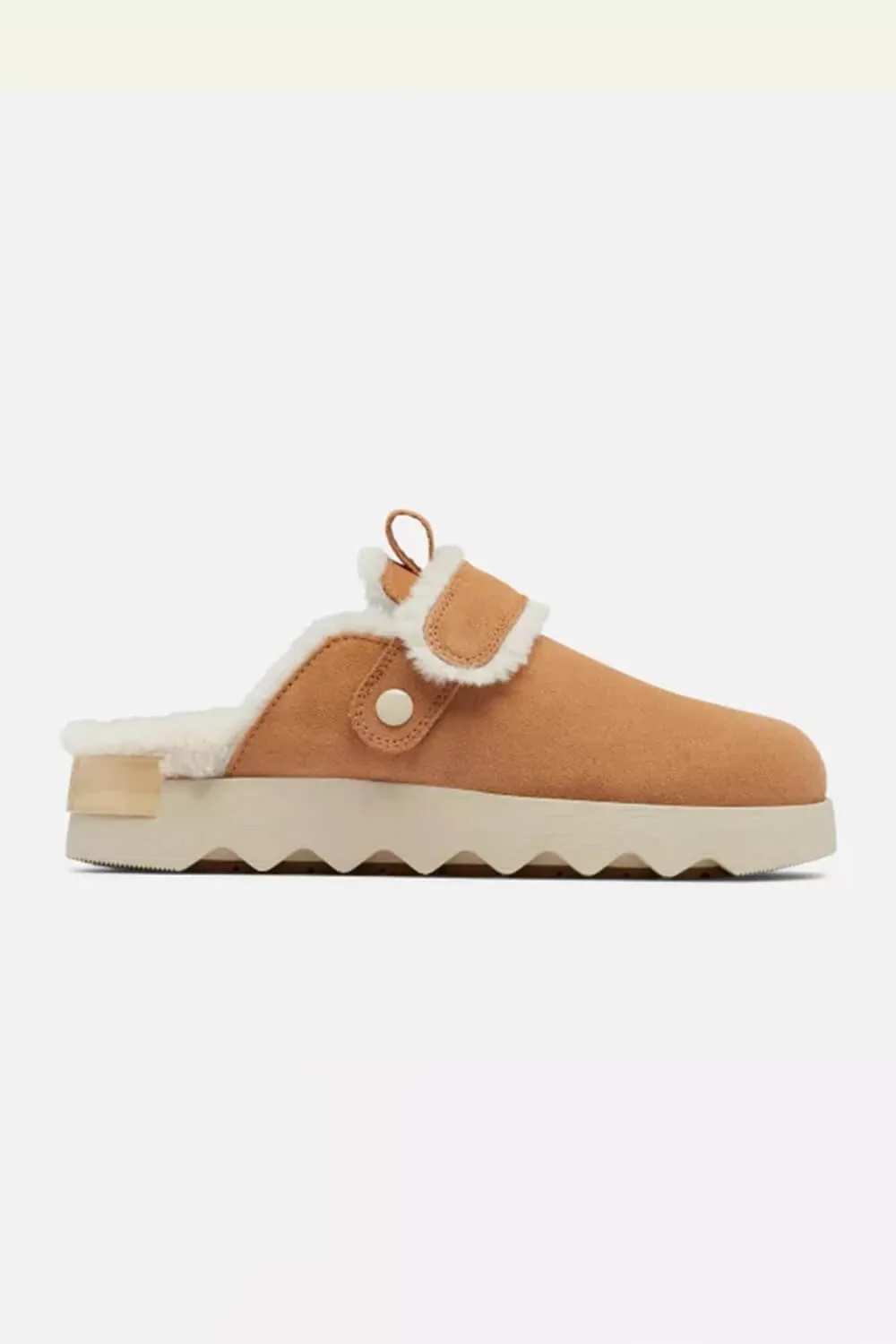 Sorel VIIBE Suede Cozy Clogs for Women in Tawny Buff/Natural | 2048521-253