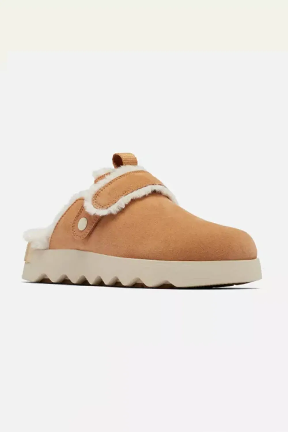 Sorel VIIBE Suede Cozy Clogs for Women in Tawny Buff/Natural | 2048521-253