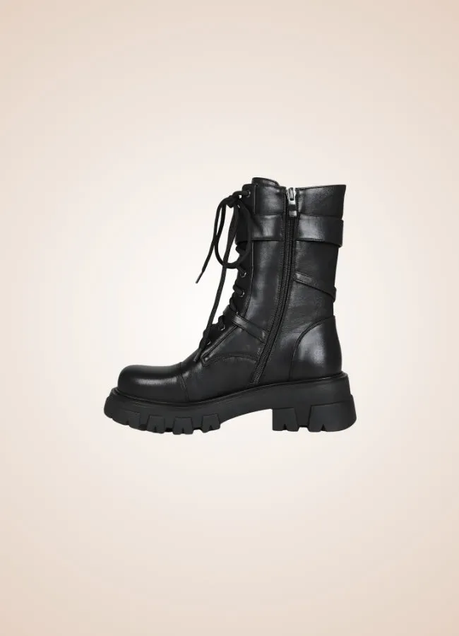 Steampunk Style Zipper Boots