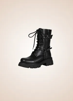 Steampunk Style Zipper Boots