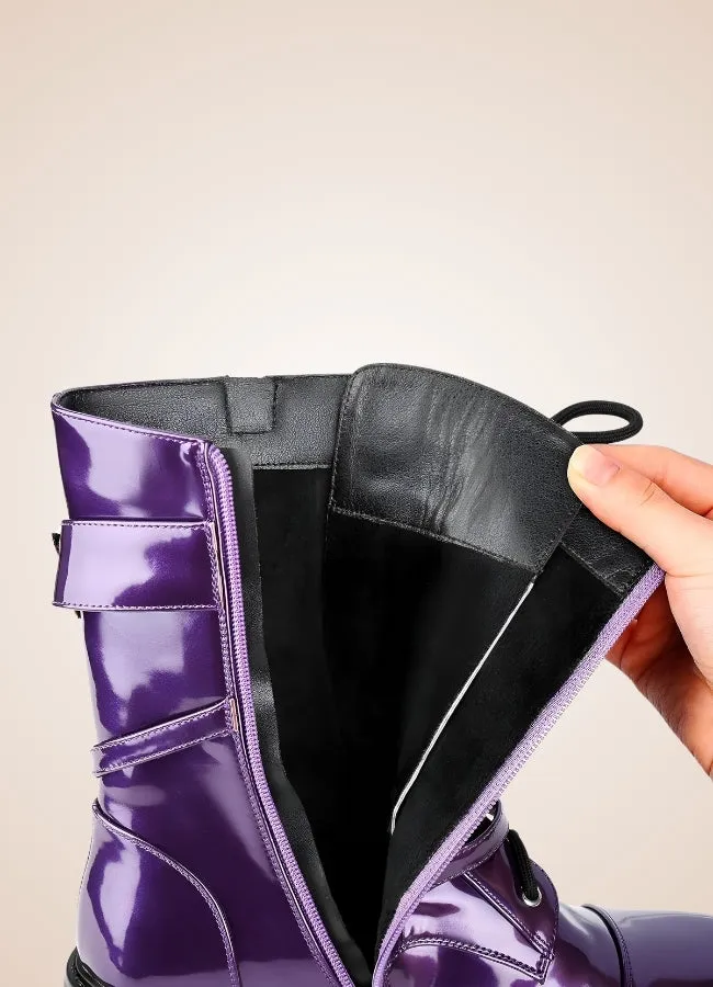 Steampunk Style Zipper Boots