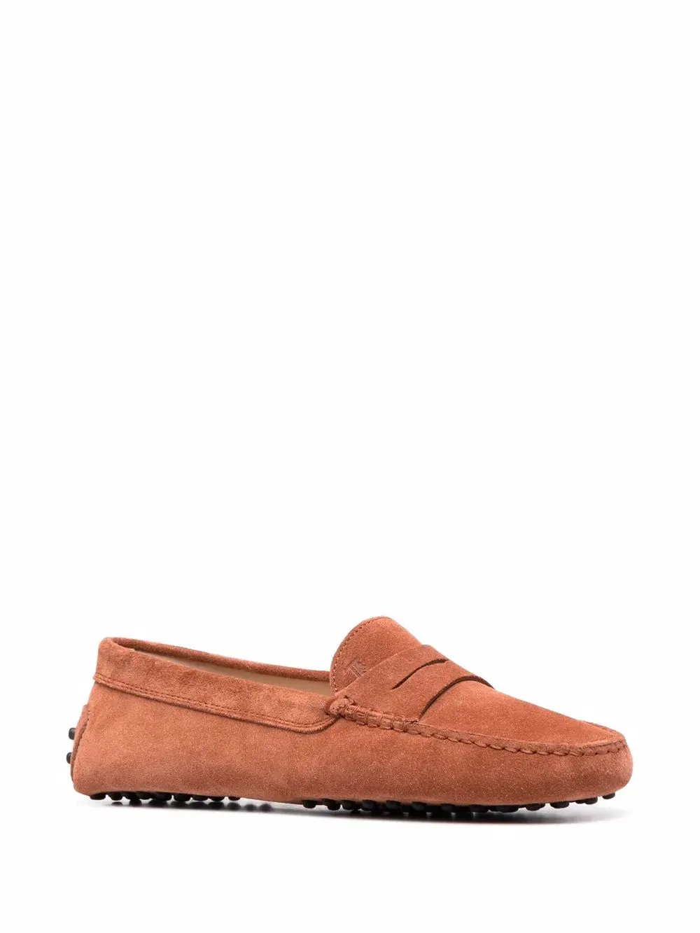 Tod's almond toe suede loafers