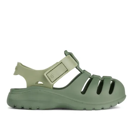 UK 4.5 Beau Two-Toned Green Sandals