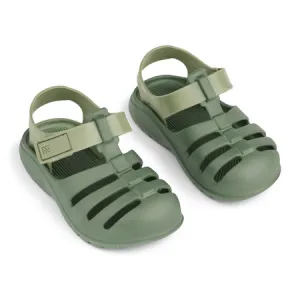UK 4.5 Beau Two-Toned Green Sandals