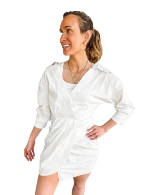 Weslie White Shirt Dress