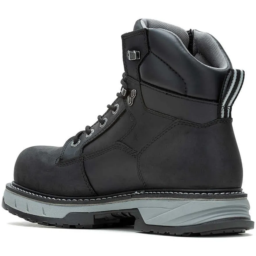 Wolverine Men's Reforce 6" Carbonmax Comp Toe WP Work Boot- Black- W241022