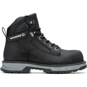 Wolverine Men's Reforce 6" Carbonmax Comp Toe WP Work Boot- Black- W241022