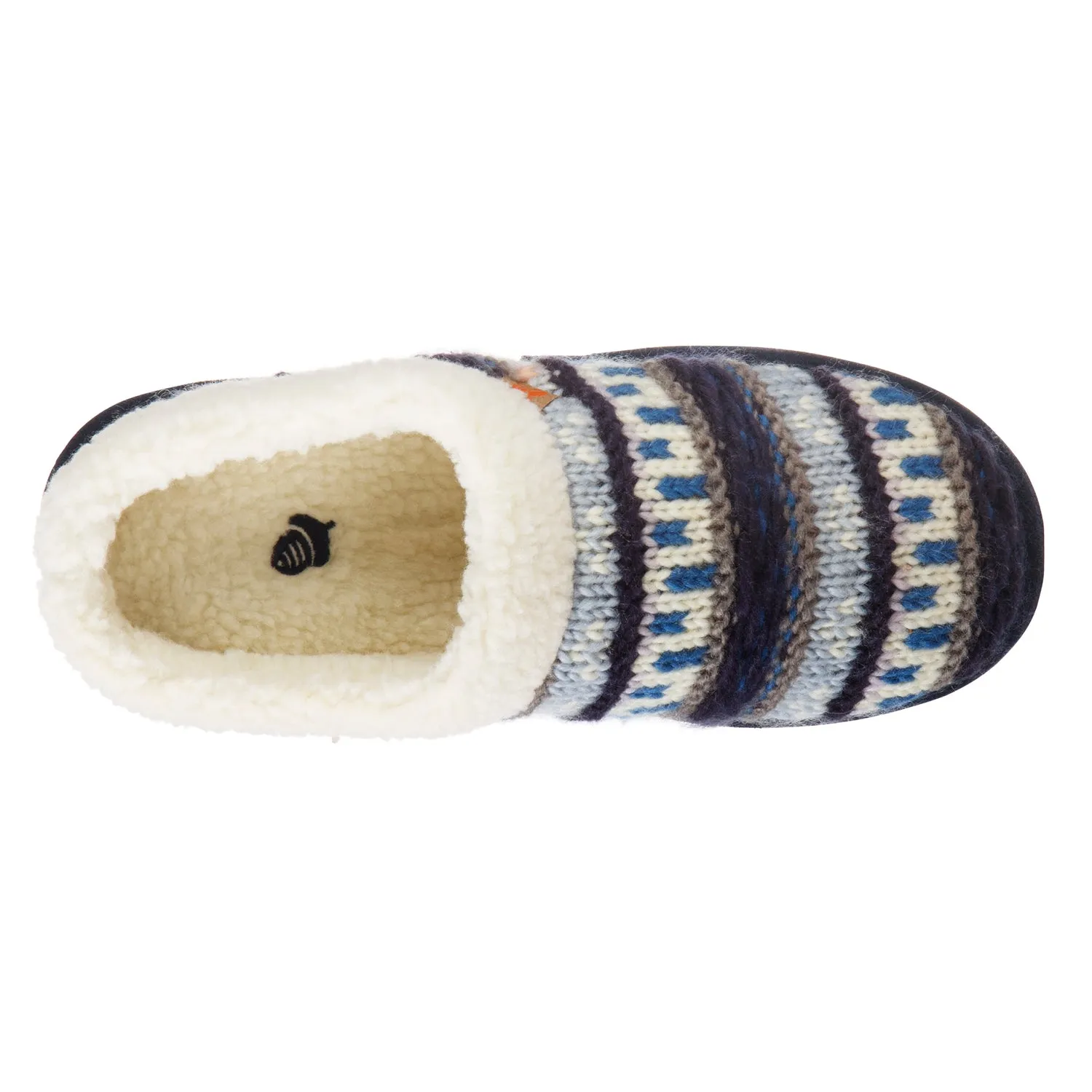 WOMEN'S FAIRISLE CLOG SLIPPER WITH INDOOR/OUTDOOR SOLE - 20137