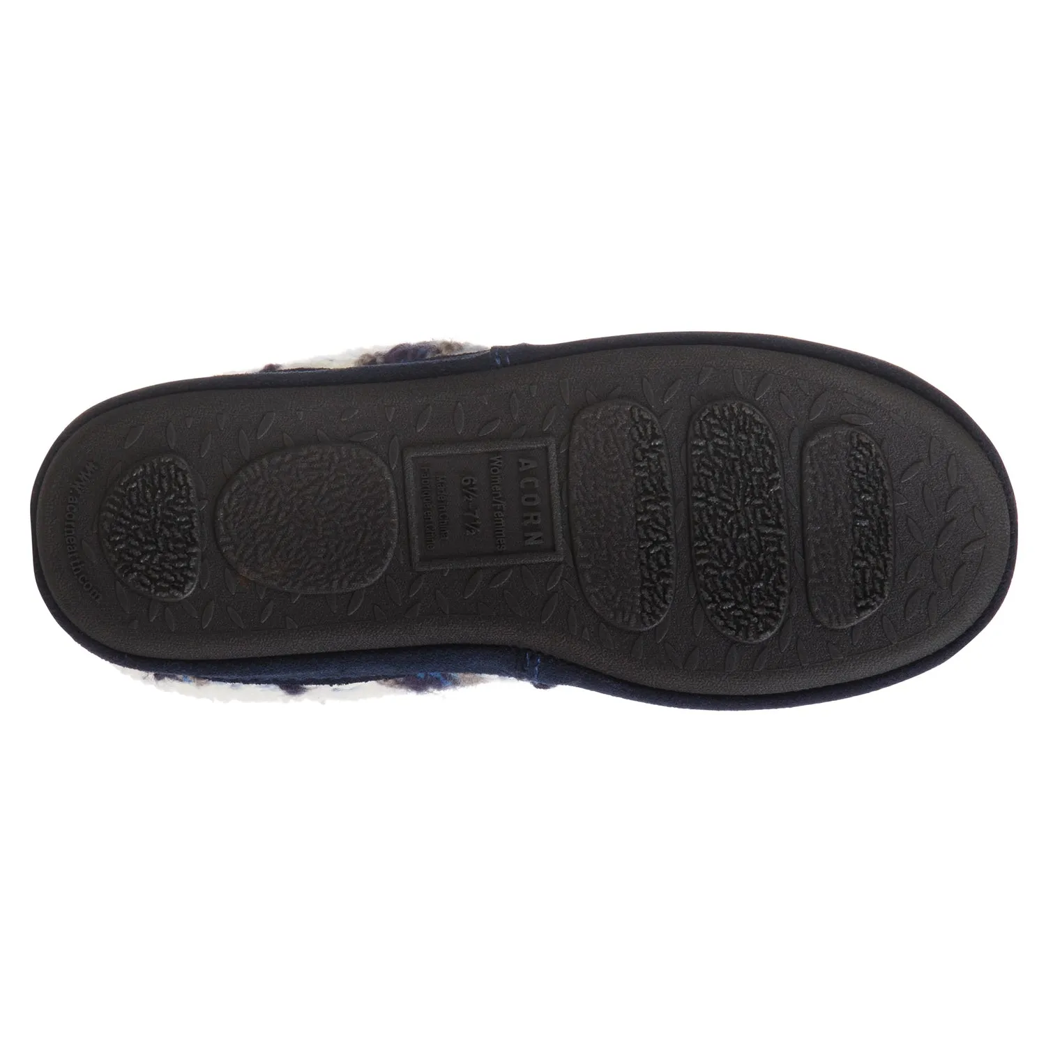 WOMEN'S FAIRISLE CLOG SLIPPER WITH INDOOR/OUTDOOR SOLE - 20137