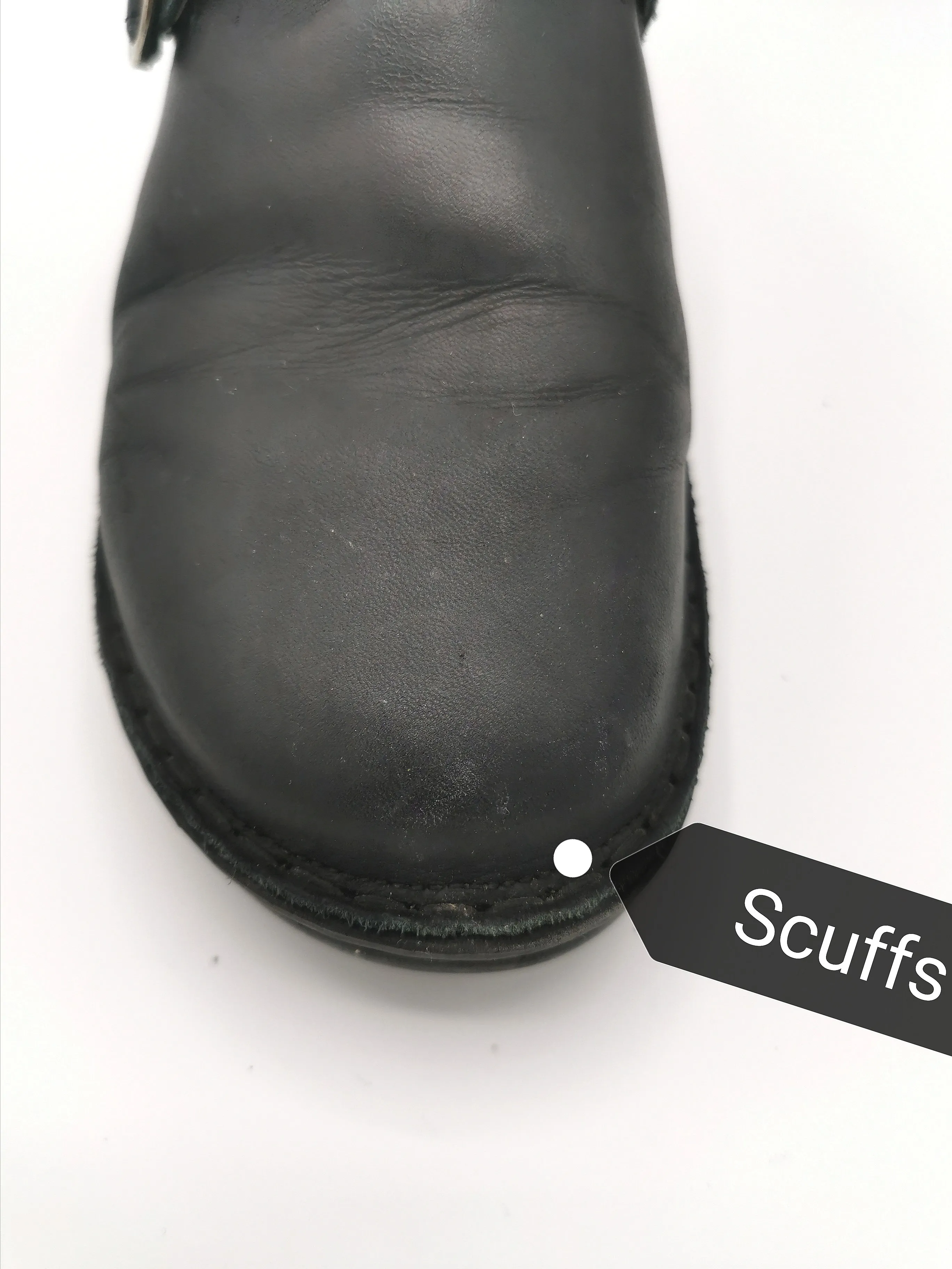 WOMENS SIZE 6.5 - NAOT, Aster / 74010, Black Matte Leather Clogs VGUC B39